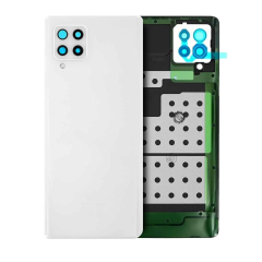 Back Cover Glass With Camera Lens For Samsung Galaxy A42 5G (A426 / 2020) (Service Pack) (Prism Dot White)