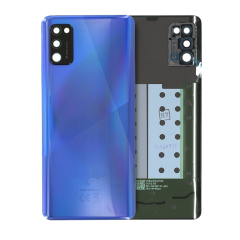 Back Cover Glass With Camera Lens For Samsung Galaxy A41 (A415 / 2020) (Service Pack) (Prism Crush Blue)