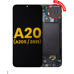 OLED Assembly With Frame For Samsung Galaxy A20 (A205 / 2019) (U Version) (Refurbished) (All Colors)