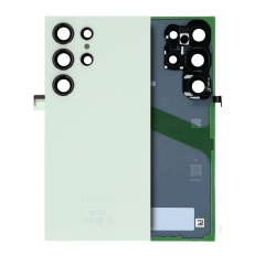 Back Cover Glass With Camera Lens For Samsung Galaxy S24 Ultra (Service Pack) (Titanium Green)