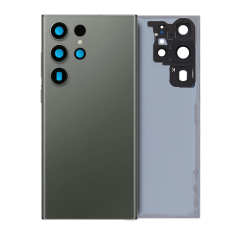 Back Cover Glass With Camera Lens For Samsung Galaxy S23 Ultra (Service Pack) (Green)