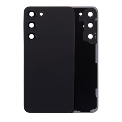 Back Cover Glass With Camera Lens For Samsung Galaxy S23 Plus (Service Pack) (Phantom Black)