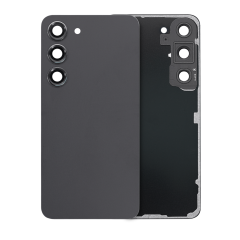 Back Cover Glass With Camera Lens For Samsung Galaxy S23 5G (Service Pack) (Phantom Black)