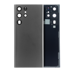 Back Cover Glass With Camera Lens For Samsung Galaxy S22 Ultra (Service Pack) (Graphite)