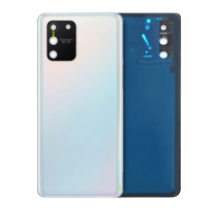 Back Cover Glass With Camera Lens For Samsung Galaxy S10 Lite (Service Pack) (Prism White)