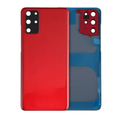 Back Cover Glass With Camera Lens For Samsung Galaxy S20 Plus (Service Pack) (Aura Red)