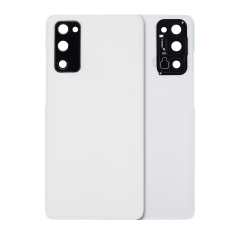 Back cover Glass With Camera Lens For Samsung Galaxy S20 FE 5G (Aftermarket Plus) (Cloud White)