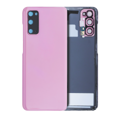 Back Cover Glass With Camera Lens For Samsung Galaxy S20 5G (Service Pack) (Cloud Pink)
