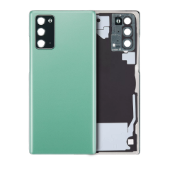 Back Cover Glass With Camera Lens For Samsung Galaxy Note 20 5G (No Logo) (Aftermarket Plus) (Mystic Green)