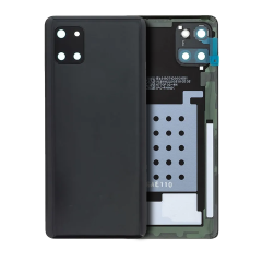 Back Cover Glass With Camera Lens For Samsung Galaxy Note 10 Lite (Service Pack) (Aura Black)