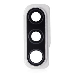 Back Camera Glass Lens And Cover Bezel For Samsung Galaxy A50S (A507 / 2019) (Prism Crush White)