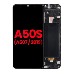 OLED Assembly With Frame For Samsung Galaxy A50s (A507 / 2019) (Aftermarket Plus) (All Colors)