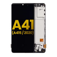 OLED Assembly With Frame For Samsung Galaxy A41 (A415 / 2020) (Refurbished) (Prism Crush Black)