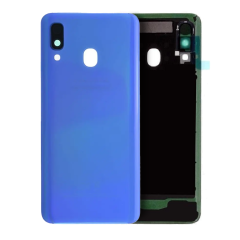 Back Cover Glass With Camera Lens For Samsung Galaxy A40 (A405 / 2019) (Service Pack) (Blue)