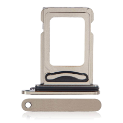 Dual Sim Card Tray For iPhone 15 Pro / 15 Pro Max (Natural Titanium)