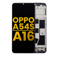 LCD Assembly With Frame For OPPO A54s / A16 (Refurbished) (All Colors)