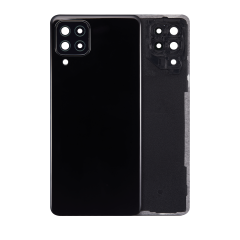 Back Cover Glass With Camera Lens For Samsung Galaxy A22 4G (A225 / 2021) (Service Pack) (Black)