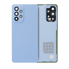 Back Cover Glass With Camera Lens For Samsung Galaxy A33 5G (A336 / 2022)  (Service Pack) (Blue)