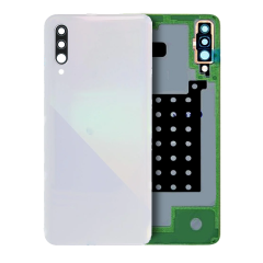 Back Cover Glass With Camera Lens For Samsung Galaxy A30S (A307 / 2019) (Service Pack) (White)