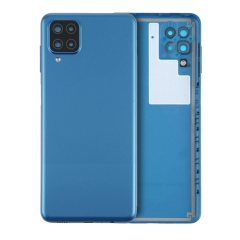 Back Cover Glass With Camera Lens For Samsung Galaxy A12 Nacho (A127 / 2021) (Service Pack) (Blue)