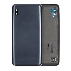Back Cover Glass With Camera Lens For Samsung Galaxy A10 (A105 / 2019) (Service Pack) (Black)