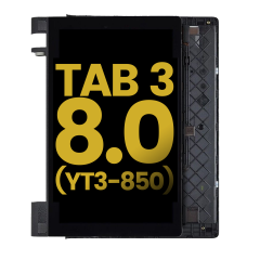 LCD Assembly With Frame For Lenovo Yoga Tab 3 (HD) (Black) (Refurbished)