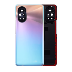 Back cover Glass With Camera Lens For Huawei Nova 8 (Silver)