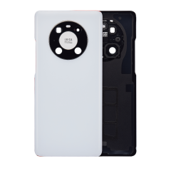 Back cover Glass With Camera Lens For Huawei Mate 40 Pro (Matte White)