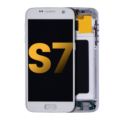 OLED Assembly With Frame For Samsung Galaxy S7 (Refurbished) (All US Models) (Silver Titanium)