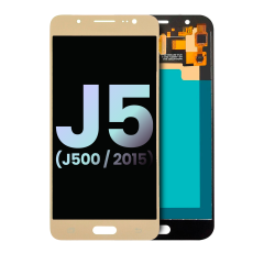 LCD Assembly Without Frame For Samsung Galaxy J5 (J500 / 2015) (Gold) (Service Pack)