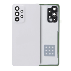 Back Cover Glass With Camera Lens For Samsung Galaxy A33 5G (A336 / 2022) (Service Pack) (White)