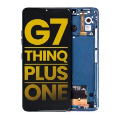 LCD Assembly With Frame For LG G7 ThinQ / G7 Plus / G7 One  (Refurbished) (Moroccan Blue)