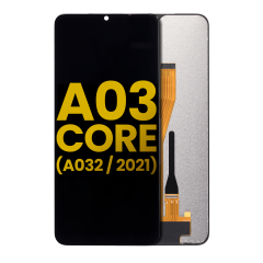 LCD Assembly Without Frame For Samsung Galaxy A03 Core (A032 / 2021) (Refurbished) (Black)