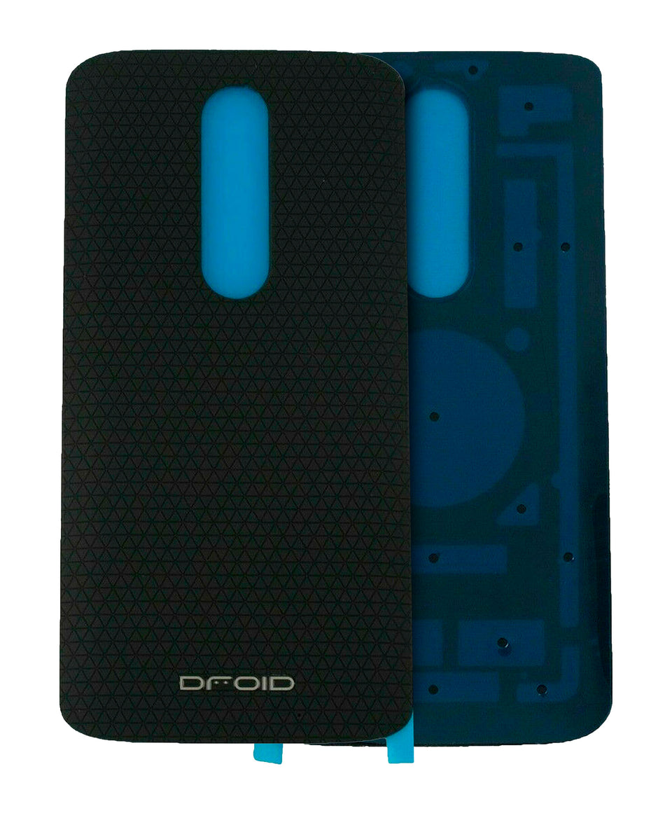 Back cover Glass Compatible For Motorola Droid Turbo 2 (XT1585 / XT1580 / XT1581 / 2015) (Black)