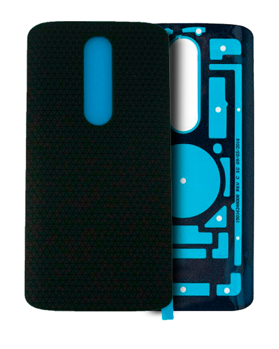 Back cover Glass Compatible For Motorola Moto Droid Turbo 2 (XT1585 / 2015) Moto X Force (XT1580 / 2015) (Genuine OEM) (Black)