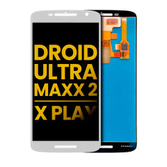 LCD Assembly Without Frame For Motorola Droid Ultra Maxx 2 / Moto X Play (XT1562 / 2015) (Refurbished) (White)