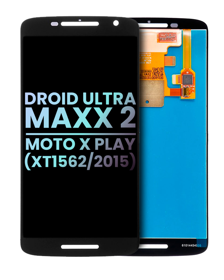 LCD Assembly Without Frame Compatible ForMotorola Moto Droid Ultra Maxx 2 / Moto X Play (XT1562 / 2015) (Black) (Genuine OEM)
