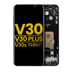 OLED Assembly With Frame For LG V30 / V30 Plus / V30S ThinQ  (Refurbished) (Aurora Black)