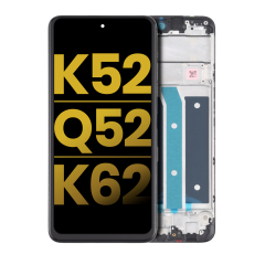 LCD Assembly With Frame For LG K52 / Q52 / K62 (Refurbished) (Black)