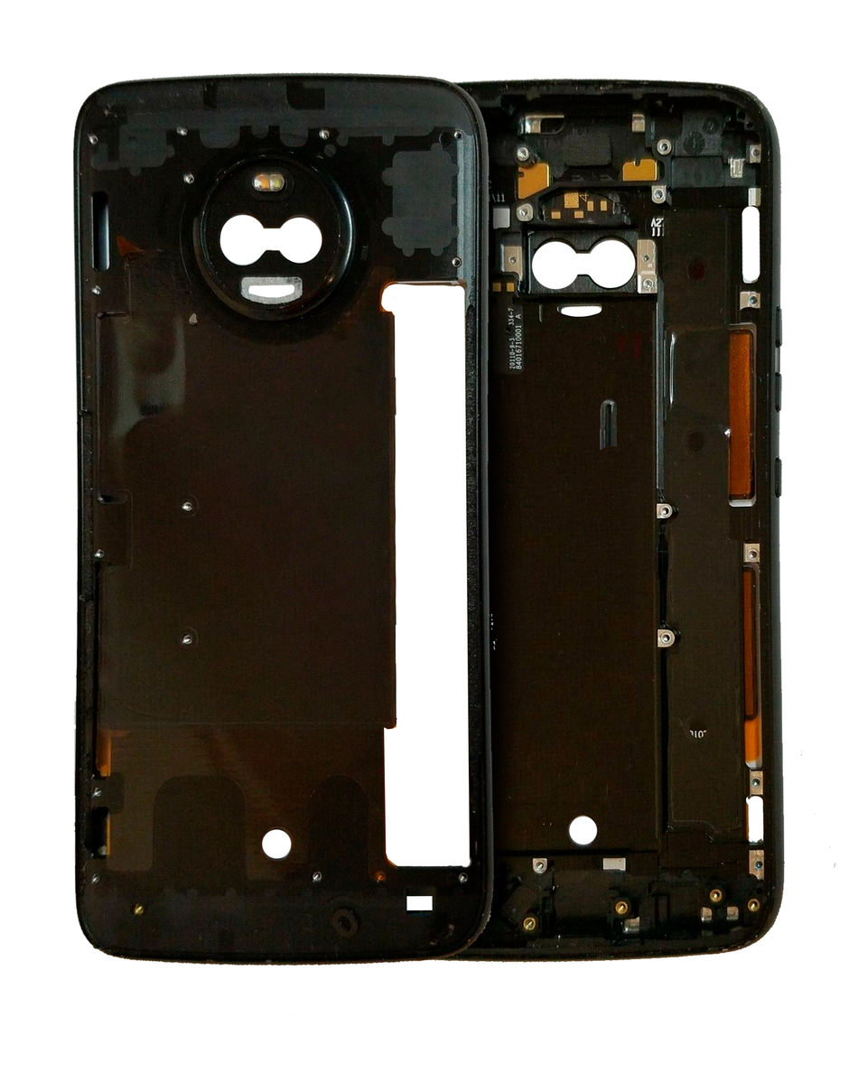 Mid-Frame Housing Compatible For Motorola Moto X4 (XT1900 / 2017) (Genuine OEM) (Black)
