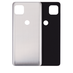 Back cover Glass For Motorola Moto One 5G Ace (XT2113-1/2 / 2021) (Frosted Silver)