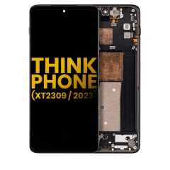 OLED Assembly With Frame For Motorola Moto ThinkPhone (XT2309 / 2023) (Refurbished) (Carbon Black)
