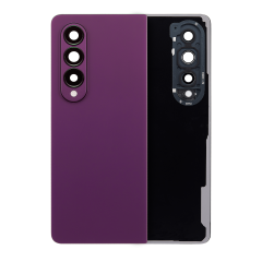 Back Cover Glass With Camera Lens For Samsung Galaxy Z Fold 4 (Service Pack) (Burgundy)