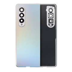 Back Cover Glass With Camera Lens For Samsung Galaxy Z Fold 3 (Service Pack) (Phantom Silver)