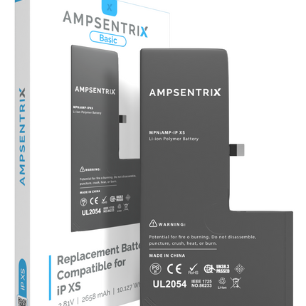 Battery | for: iPhone XS | AmpSentrix Basic