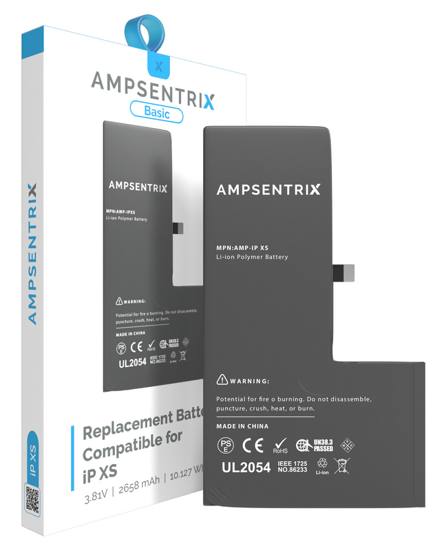 Battery | for: iPhone XS | AmpSentrix Basic