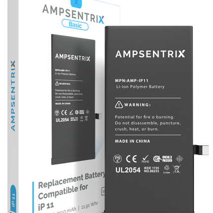 Battery | for: iPhone 11 | AmpSentrix Basic
