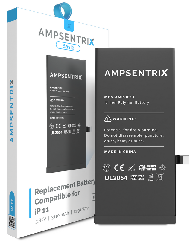 Battery | for: iPhone 11 | AmpSentrix Basic