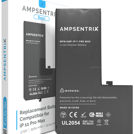 Battery | for: iPhone 11 Pro Max | AmpSentrix Basic