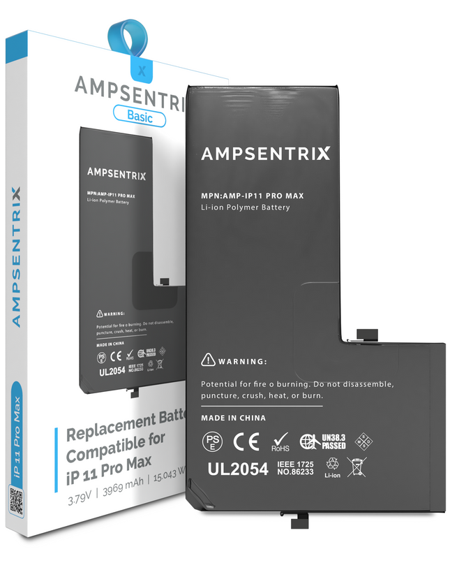 Battery | for: iPhone 11 Pro Max | AmpSentrix Basic